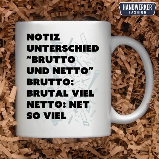 Handwerker Kaffeetasse bedruckt www.handwerkerfashion.de