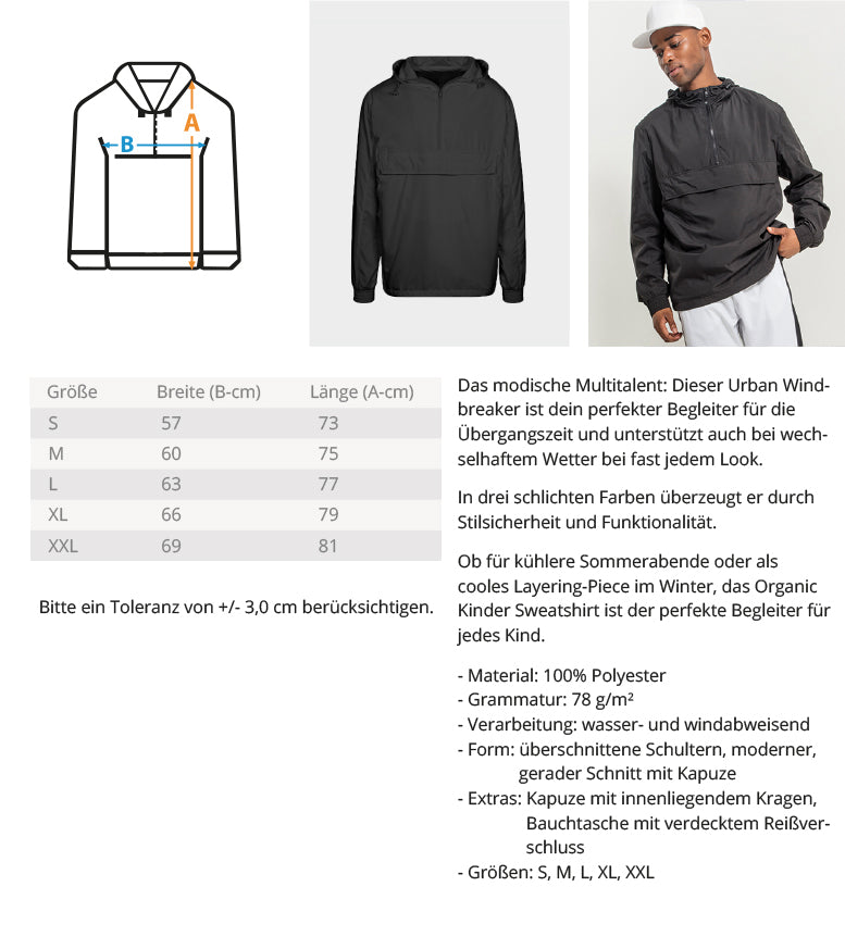 Fliesenleger - Urban Windbreaker mit Stick €59.95 Handwerkerfashion