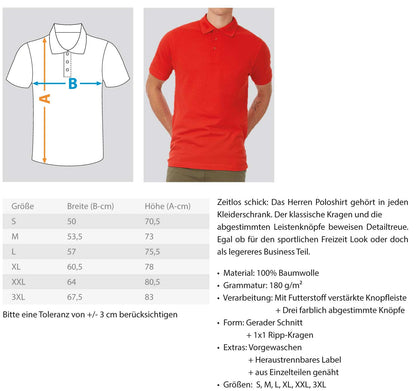 Betonbauer - Polo Shirt Brust + Rückendruck - Handwerkerfashion